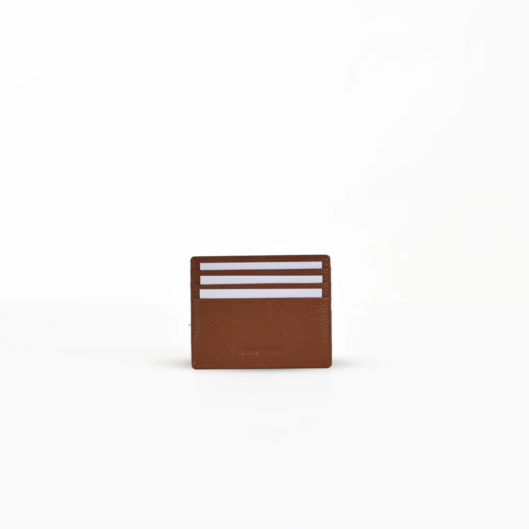 NUVE Genuine Leather Accessories Card Case - Chestnut