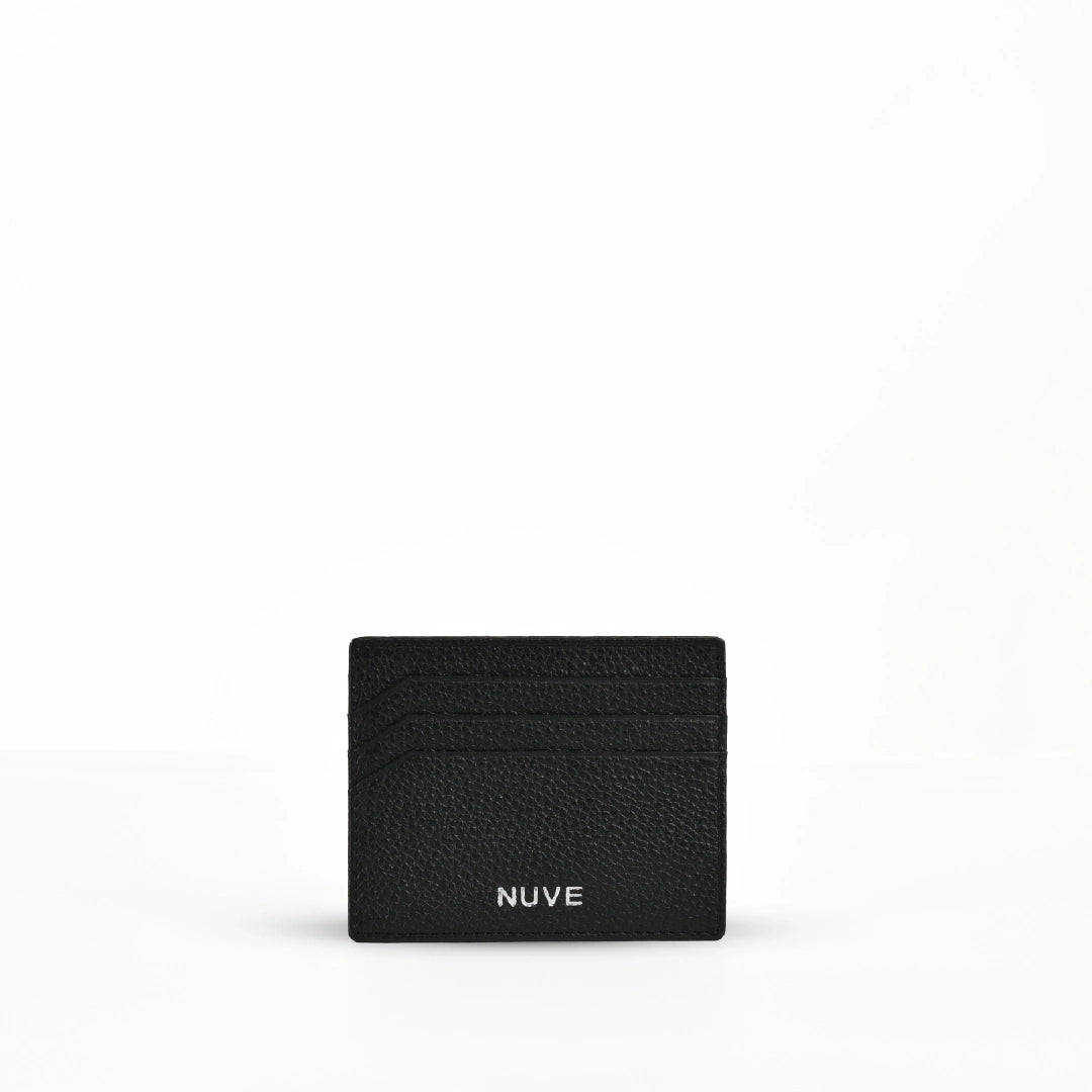 NUVE Genuine Leather Accessories Card Case - Black